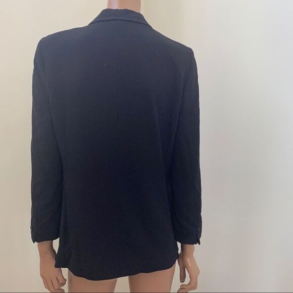 Calvin Klein Collection black 100% wool blazer 6 - Picture 3 of 6